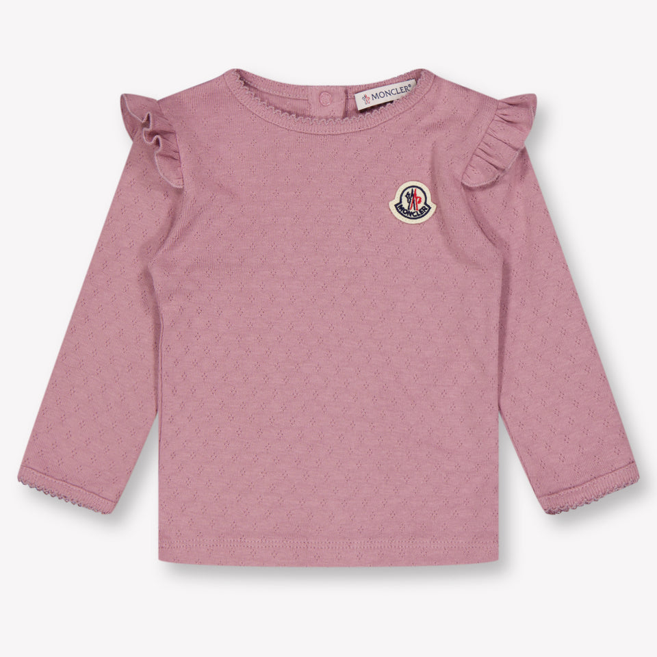 Moncler Baby Meisjes T-Shirt In Roze