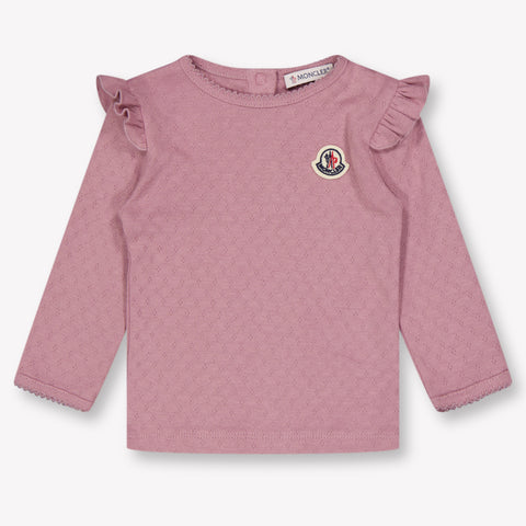 Moncler Baby Girls T-Shirt In Pink