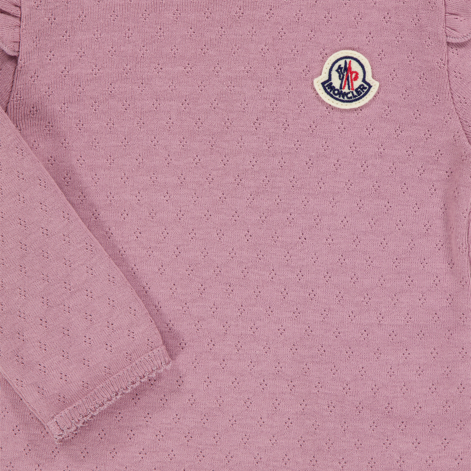 Moncler Baby Meisjes T-Shirt In Roze
