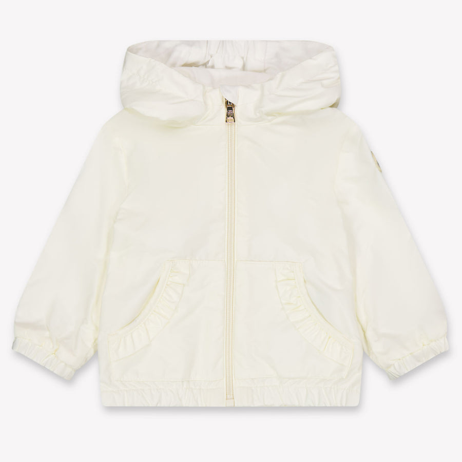 Moncler Nigar Baby Meisjes Zomerjas In Off White