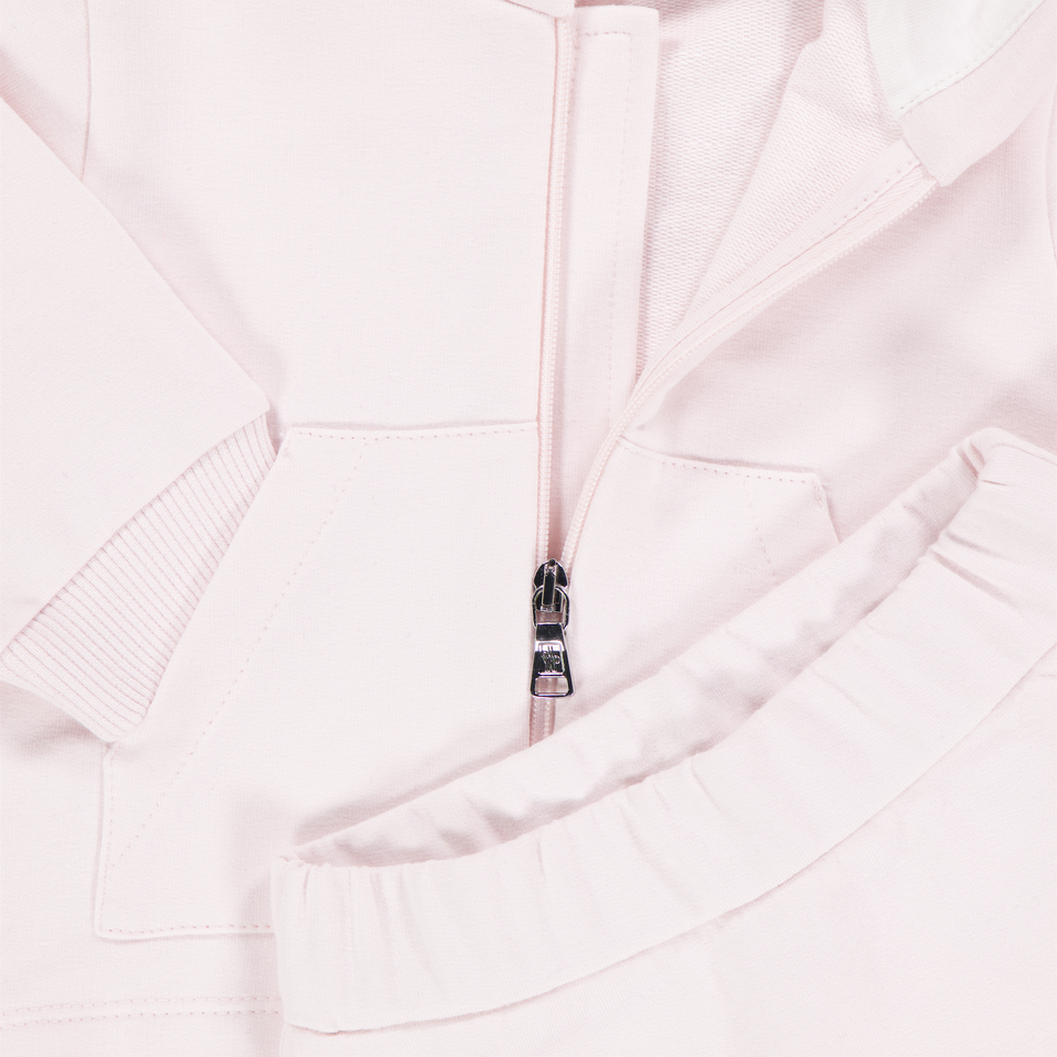 Moncler Baby Meisjes Joggingpak In Licht Roze