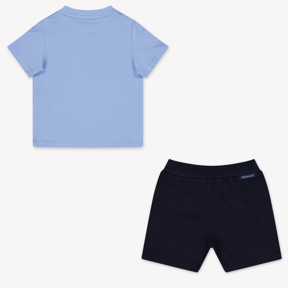 Moncler Baby Boys Set In Light Blue