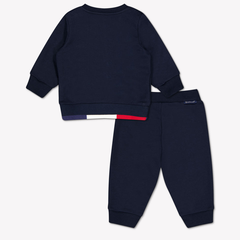 Moncler Baby Jongens Joggingpak In Navy