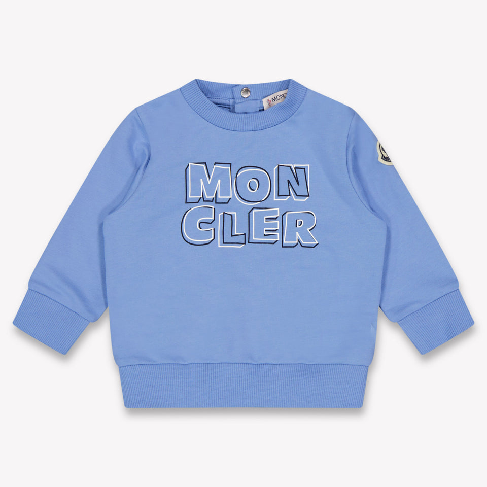 Moncler Baby Boys Sweater In Light Blue