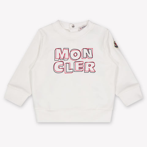 Moncler Baby Jongens Trui In Wit