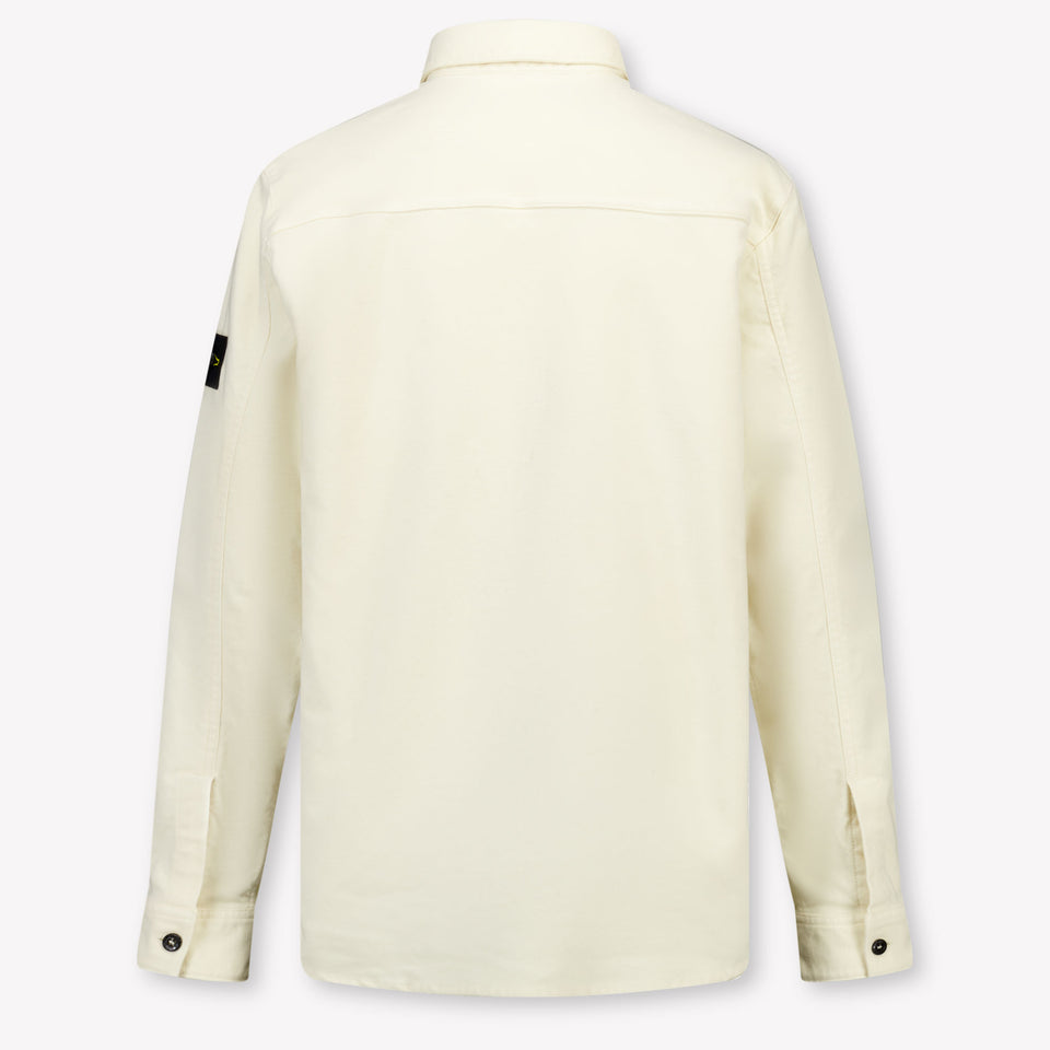 Stone Island Kinder Jongens Blouse In Off White