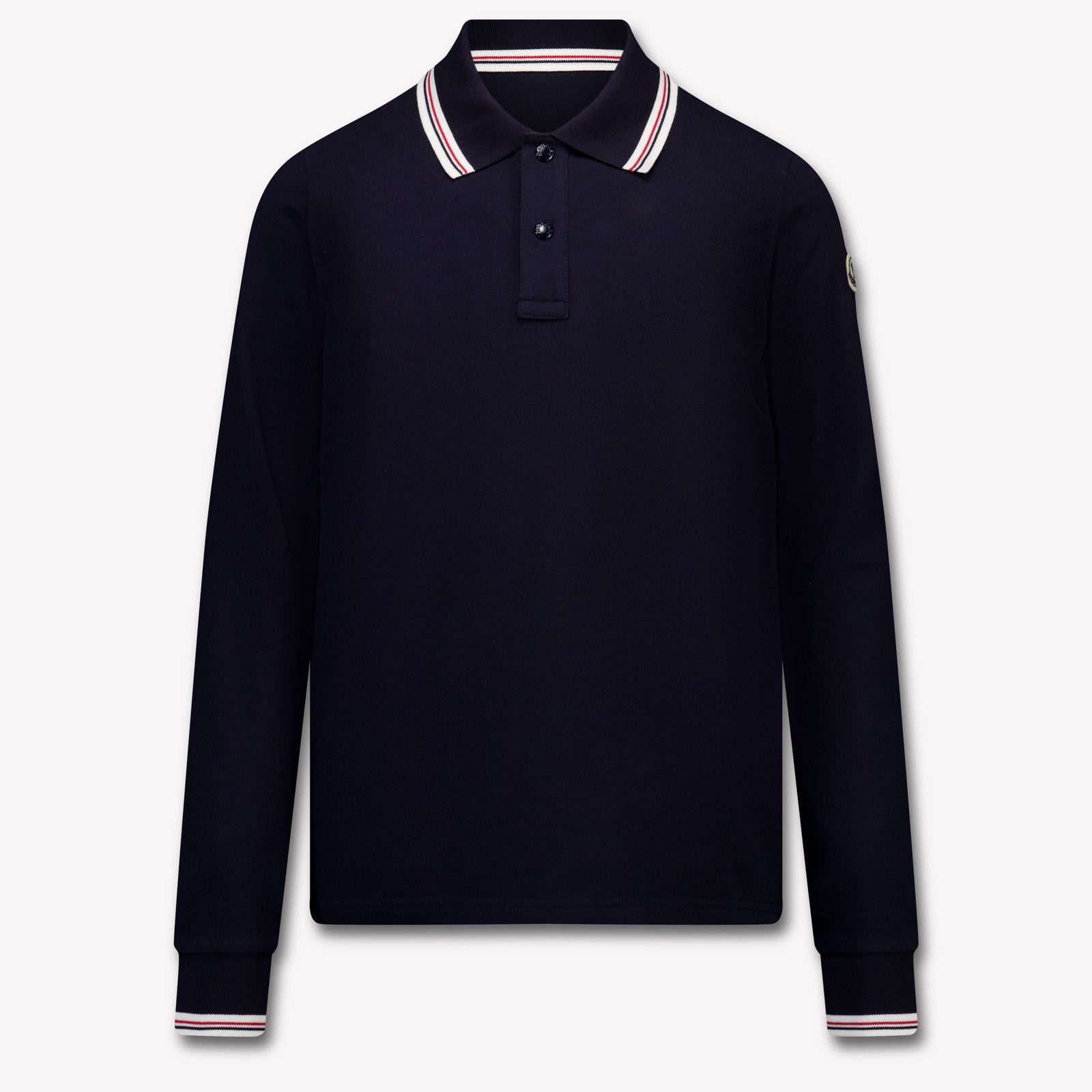 Moncler Kids Boys Polo In Navy
