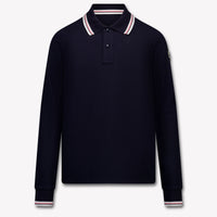 Moncler Kids Boys Polo In Navy
