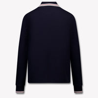 Moncler Kids Boys Polo In Navy