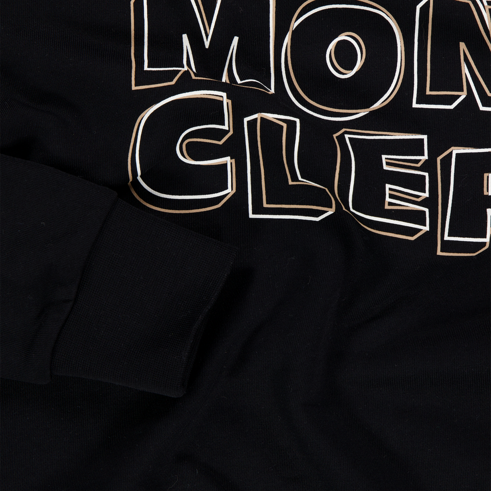 Moncler Kinder Jongens Trui In Zwart