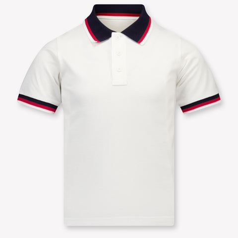 Moncler Kinder Jongens Polo In Wit