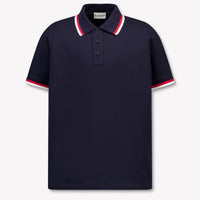 Moncler Kids Boys Polo In Navy