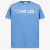 Moncler Kinder Meisjes T-Shirt In Licht Blauw