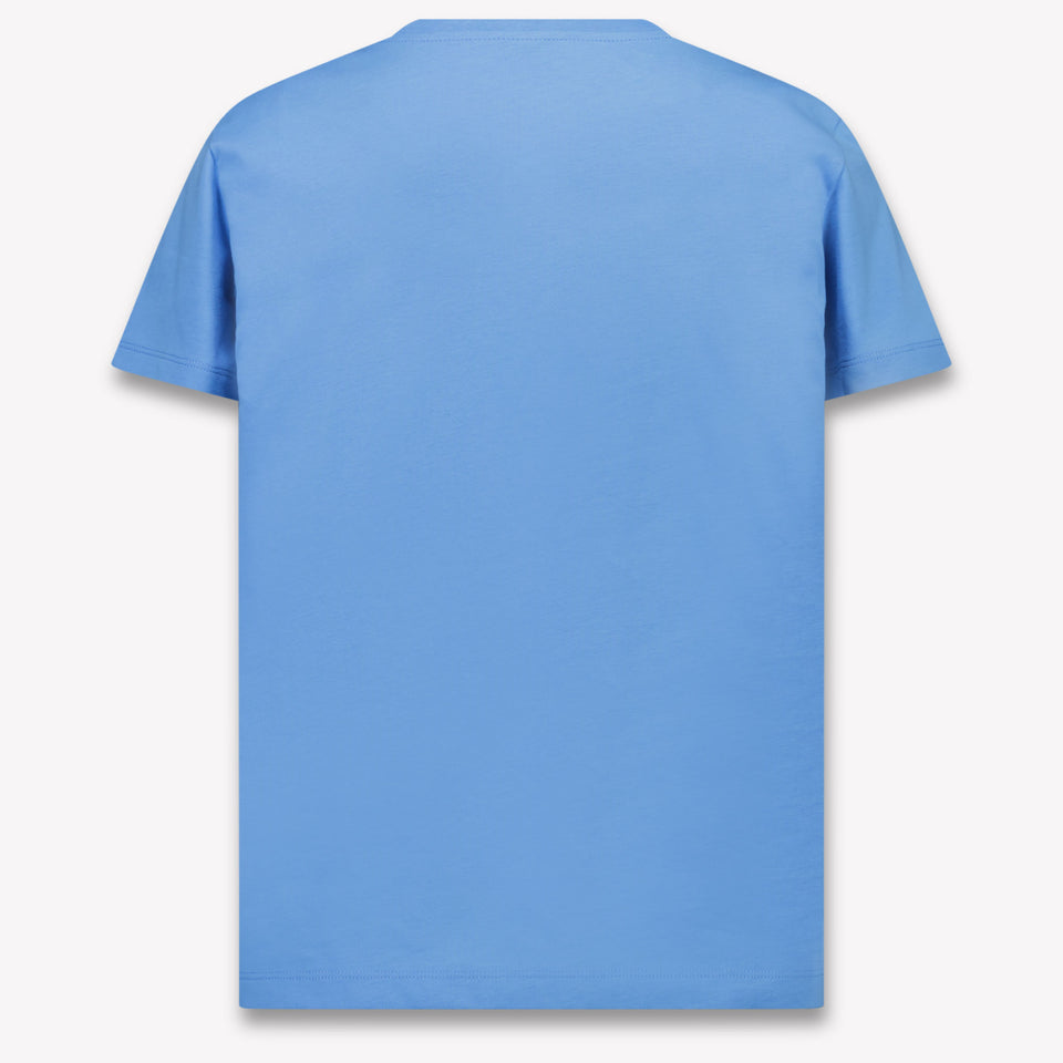 Moncler Kinder Meisjes T-Shirt In Licht Blauw
