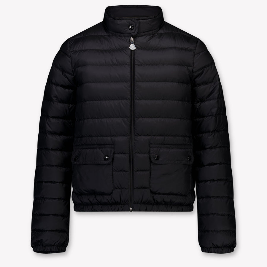 Moncler Lans Girls Mid-Season Jacket in Black