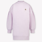 Moncler Kids Girls Dress In Lilac