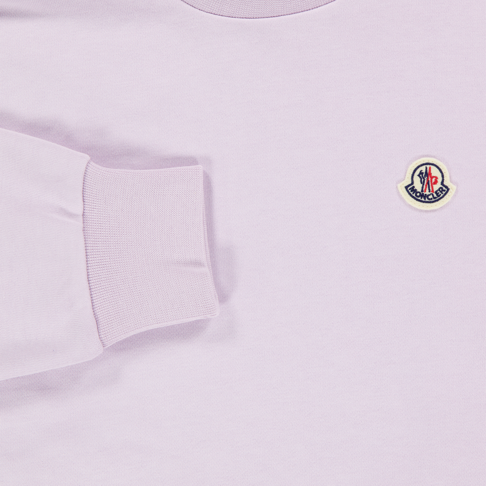 Moncler Kids Girls Dress In Lilac