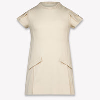 Moncler Kids Girls Dress In OffWhite