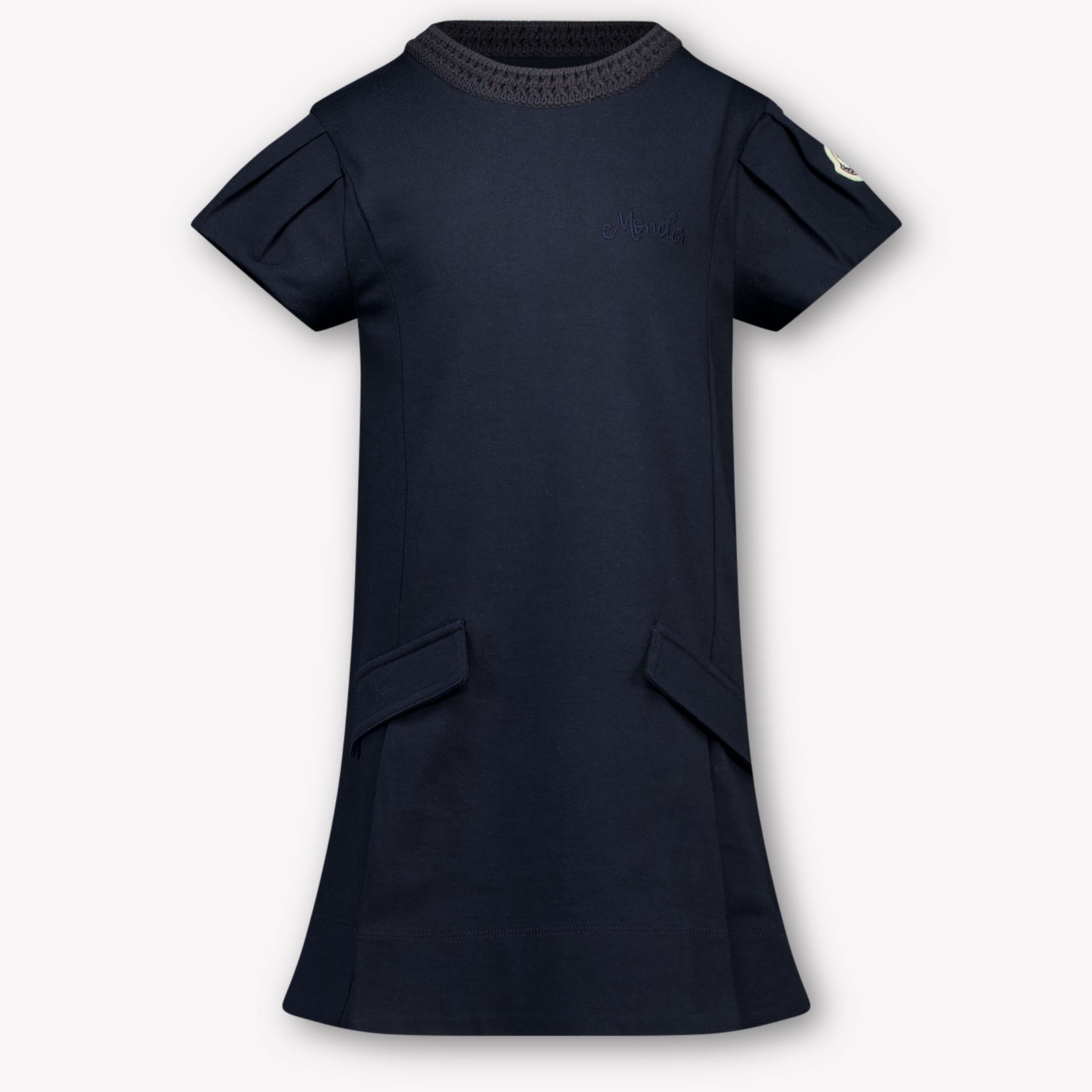 Moncler Kids Girls Dress In Navy