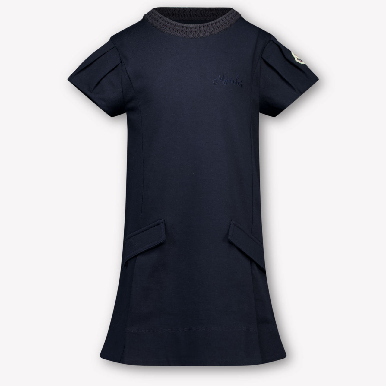 Moncler Kids Girls Dress In Navy