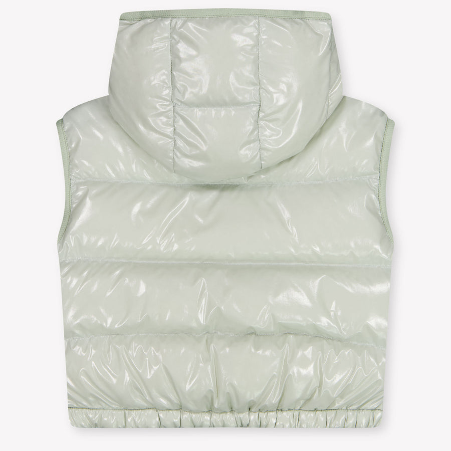 Moncler Kamile Kids Girls Bodywarmer In Light Green