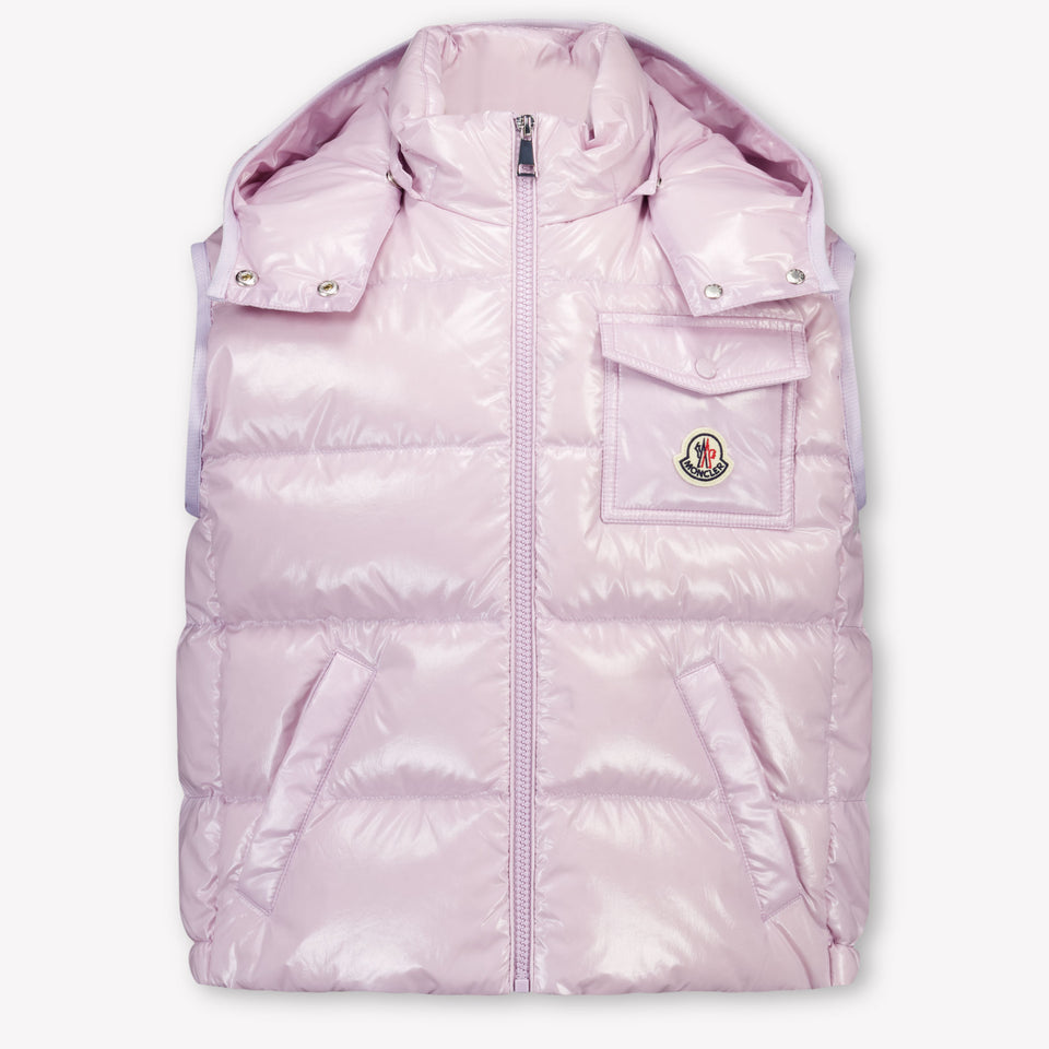 Moncler Kamile Kids Girls Bodywarmer In Light Green