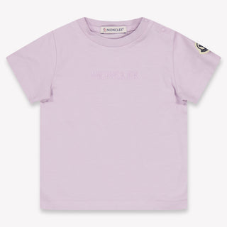 Moncler Baby Girls T-Shirt In Lilac