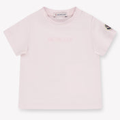 Moncler Baby Girls T-Shirt In Light Pink