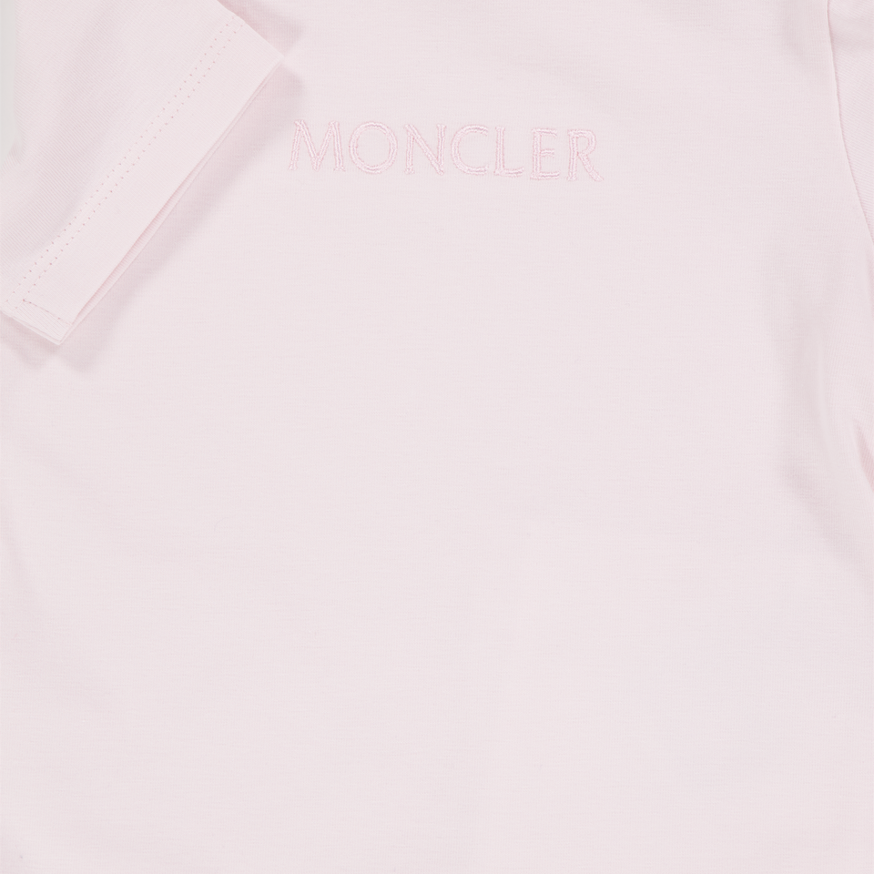 Moncler Baby Girls T-Shirt In Light Pink