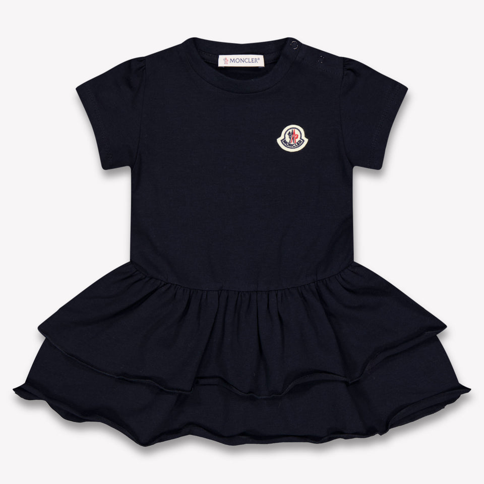 Moncler Baby Girls Dress In Navy