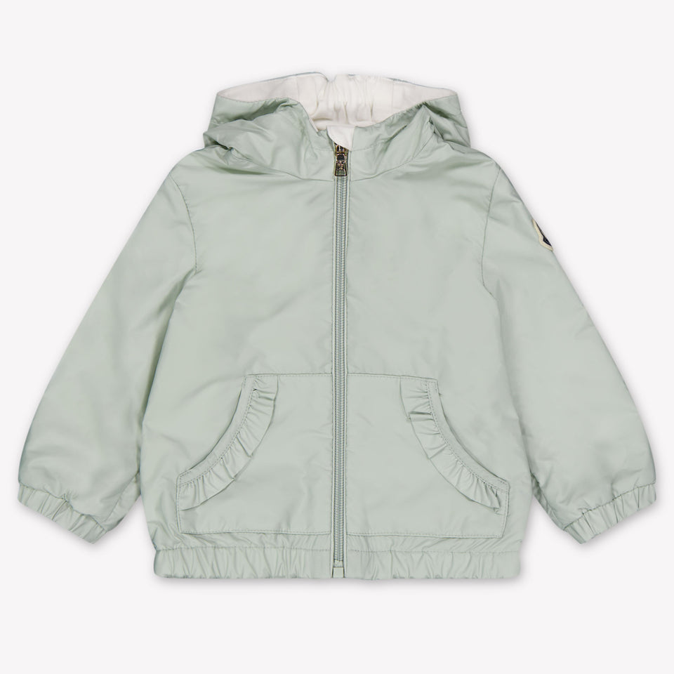 Moncler Nigar Baby Meisjes Zomerjas In Licht Groen