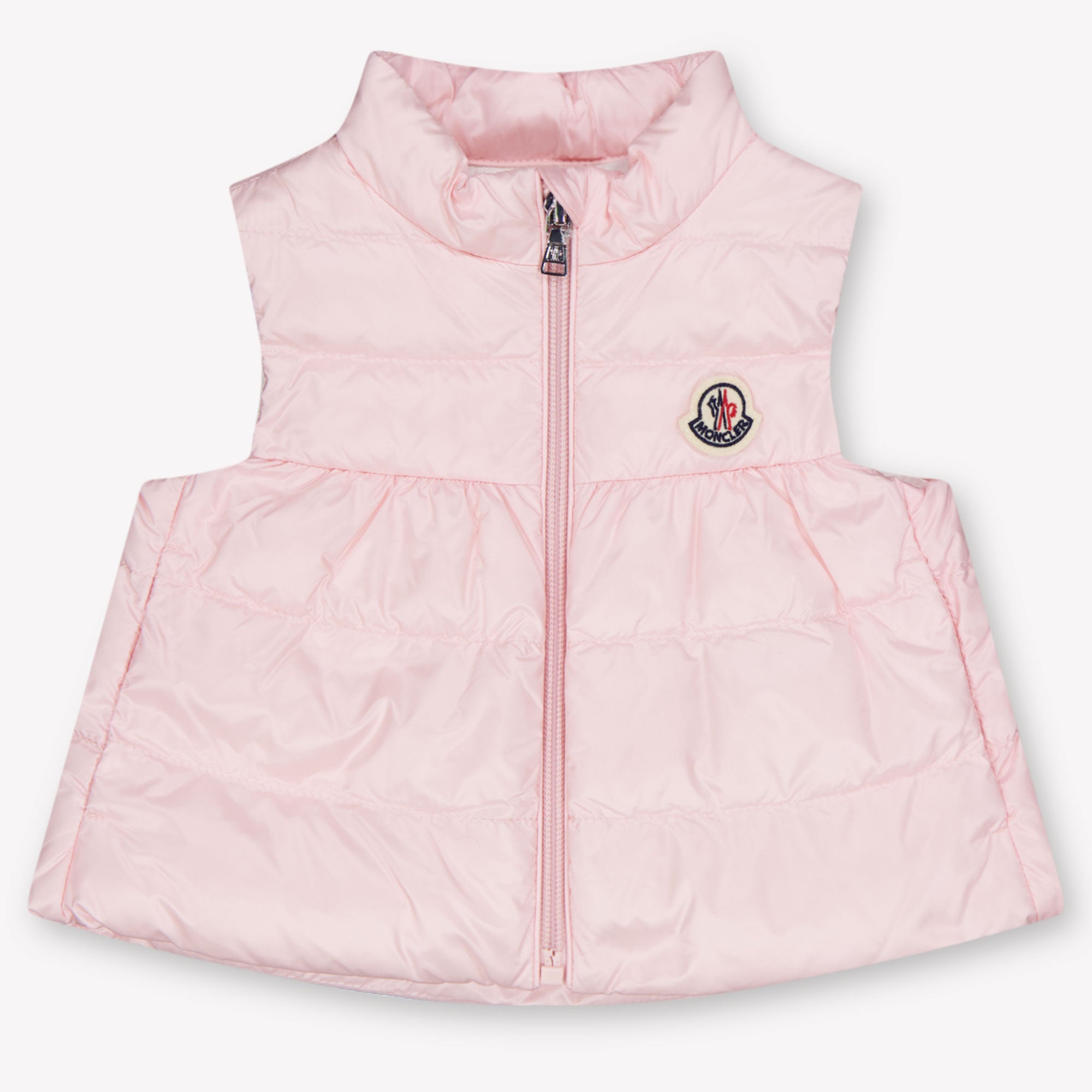 Moncler Hiva Baby Girls Bodywarmer In Light Pink