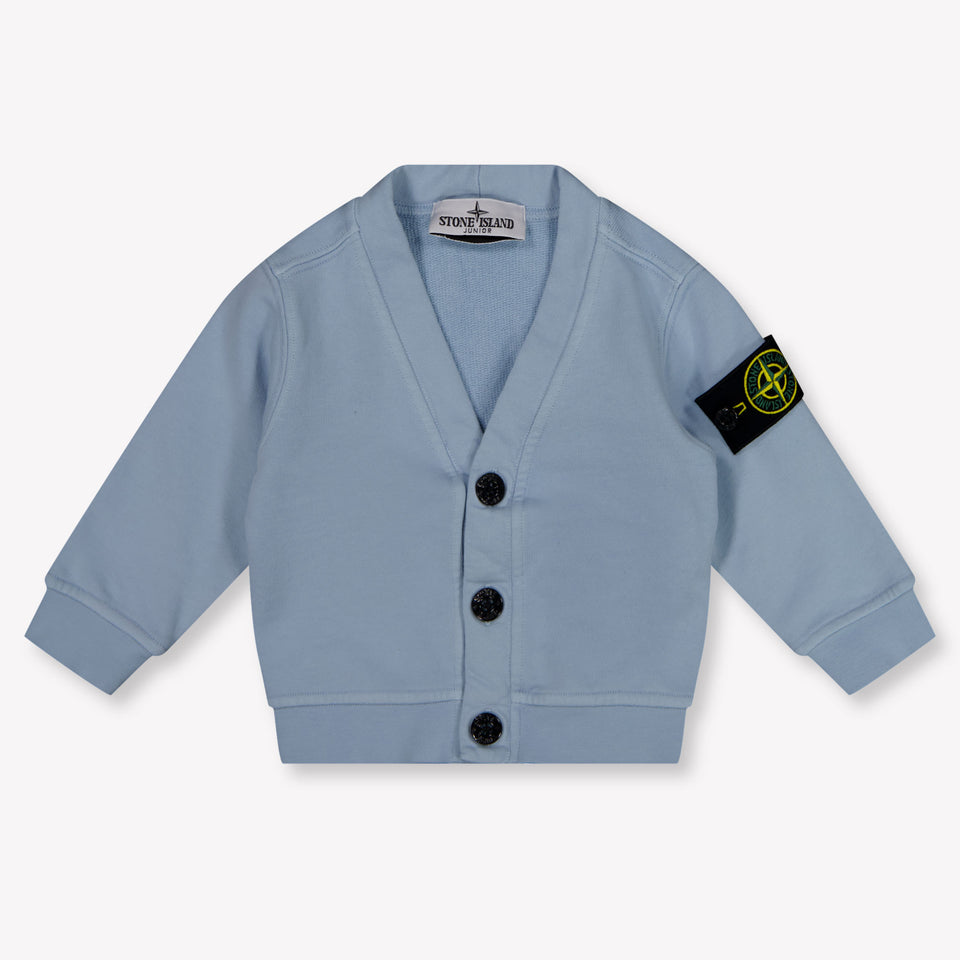 Stone Island Baby Boys Set In Light Blue