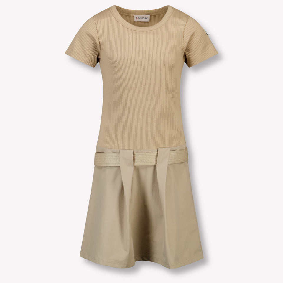 Moncler Kinder Meisjes Jurk In Beige