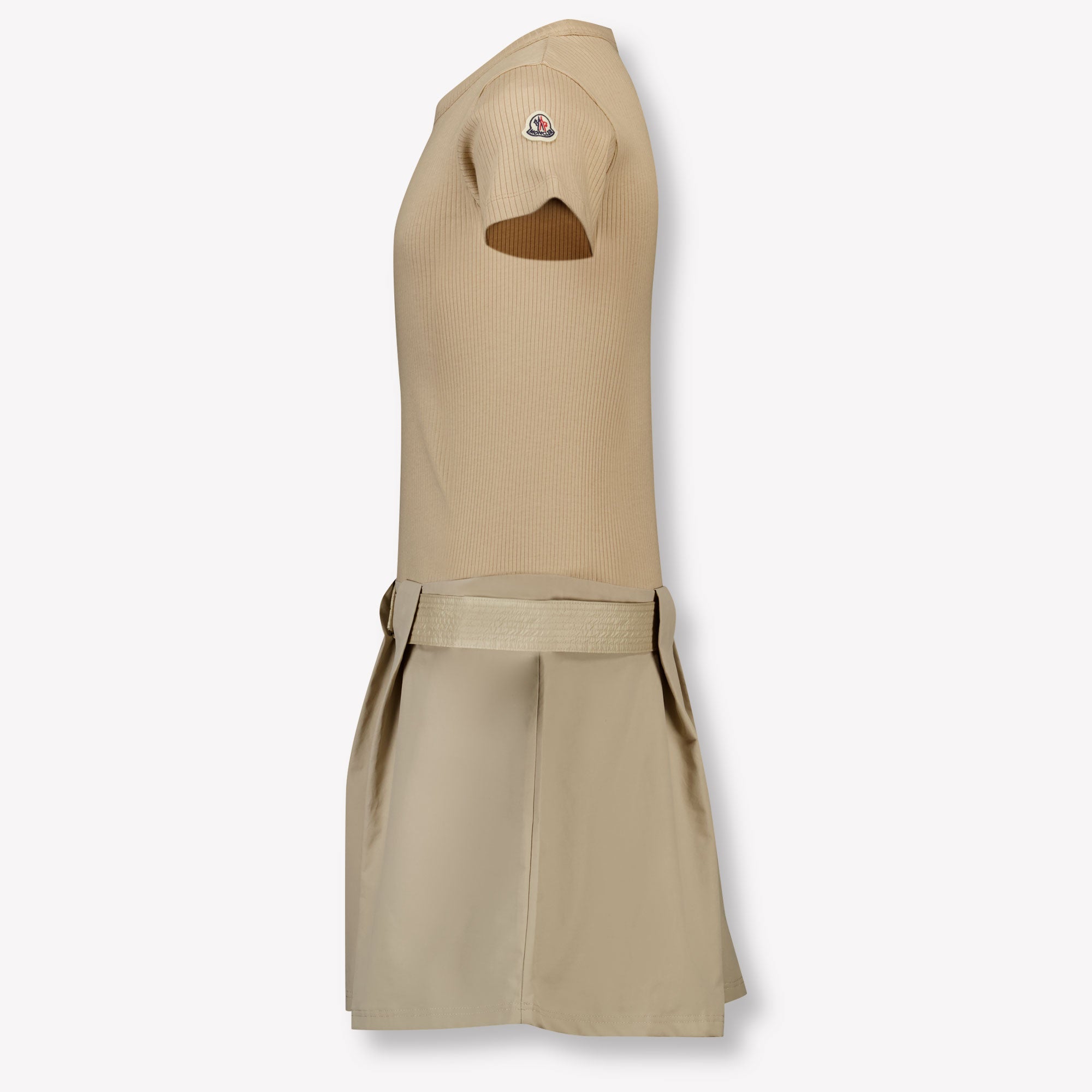 Moncler Kids Girls Dress In Beige