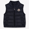 Moncler New Amaury Baby Boys Bodywarmer In Navy