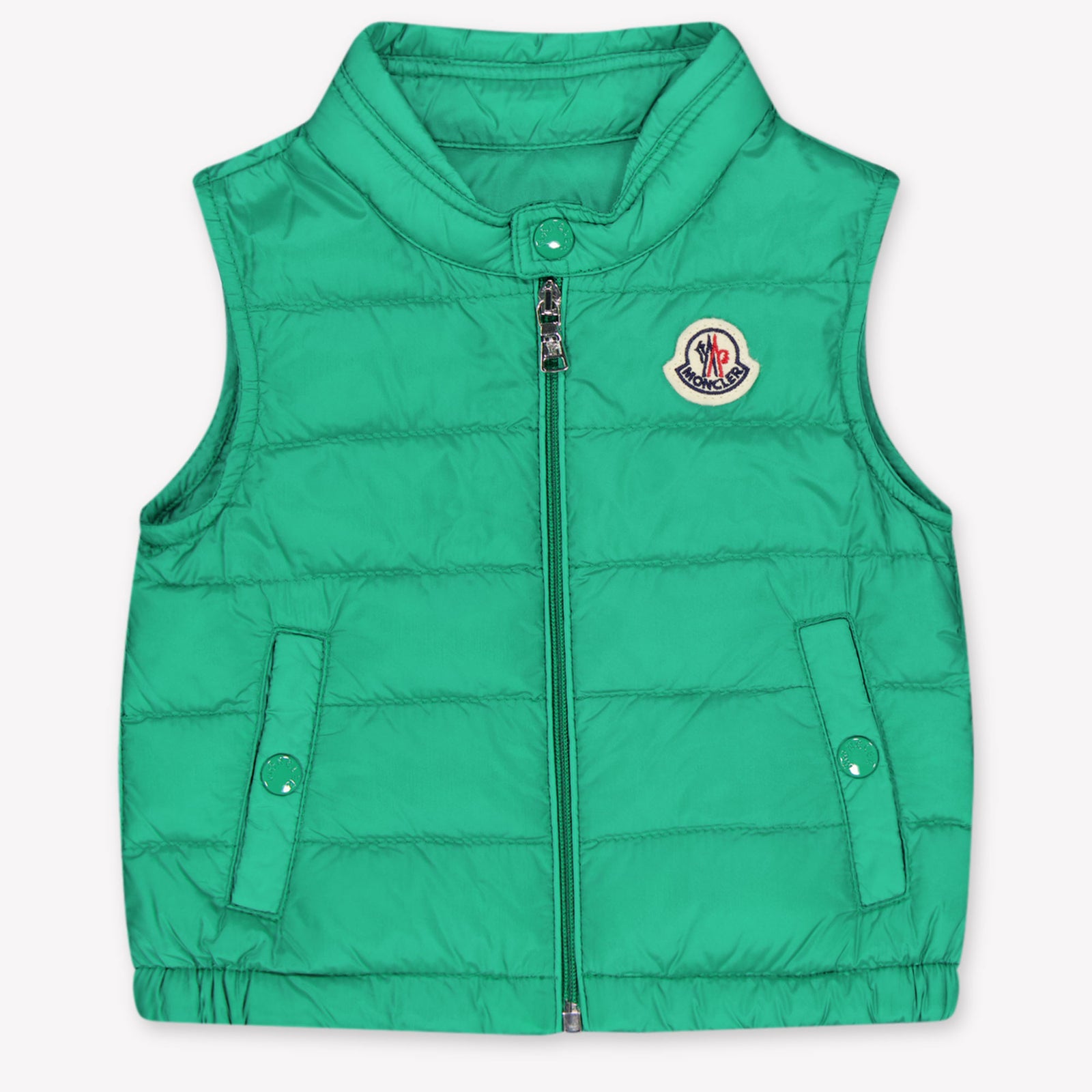 Moncler New Amaury Baby Boys Bodywarmer In Green