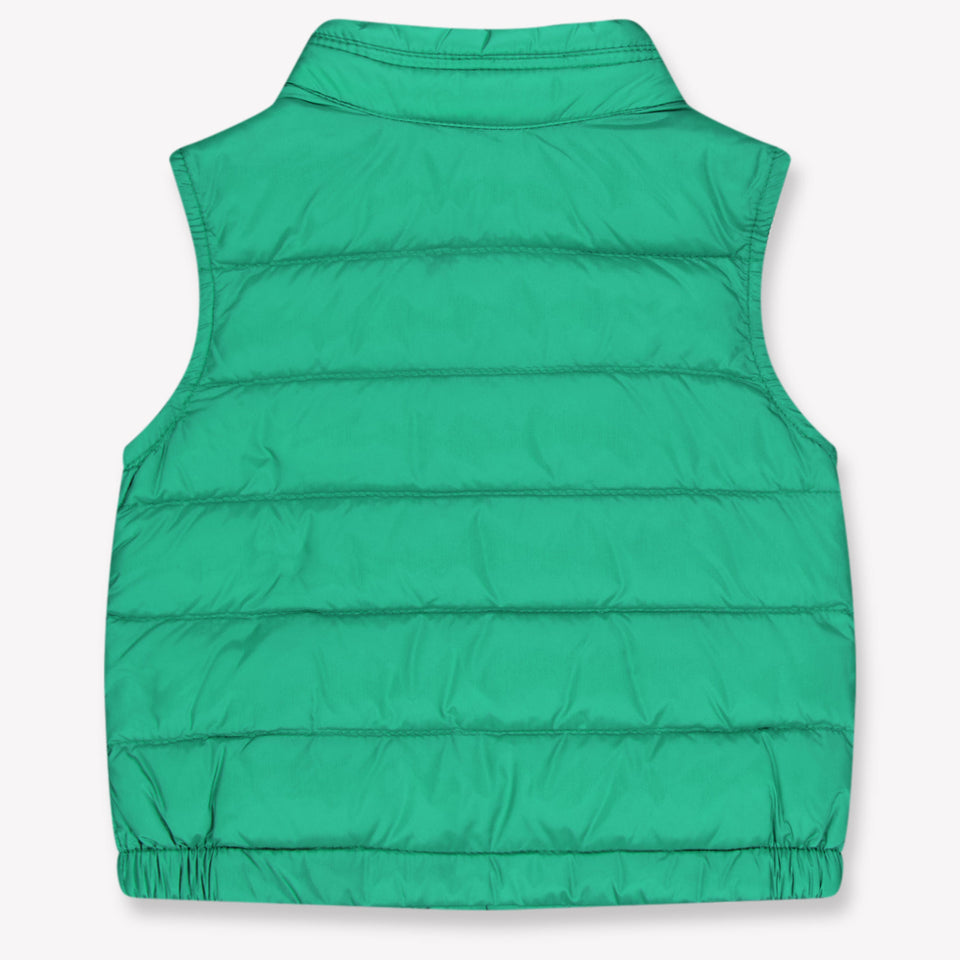 Moncler New Amaury Baby Jongens Bodywarmer In Groen