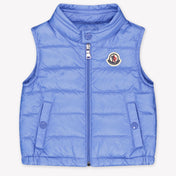Moncler New Amaury Baby Jongens Bodywarmer In Licht Blauw