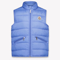 Moncler Gui Kids Boys Bodywarmer In Light Blue