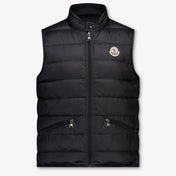Moncler Gui Kids Boys Bodywarmer In Black