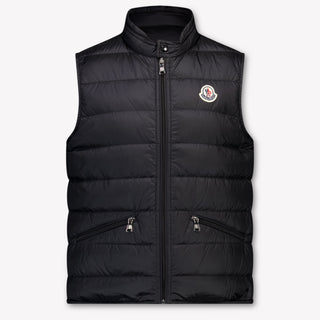 Moncler Gui Kids Boys Bodywarmer In Black