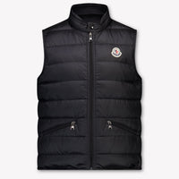 Moncler Gui Kids Boys Bodywarmer In Black