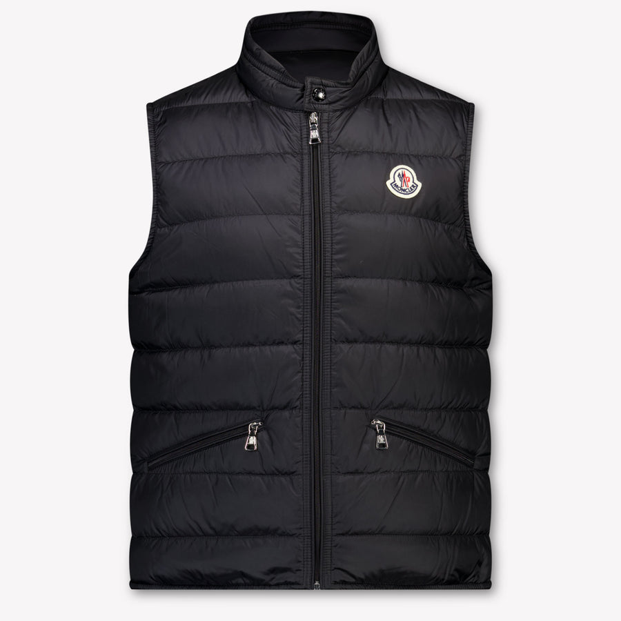 Moncler Gui Kids Boys Bodywarmer In Black