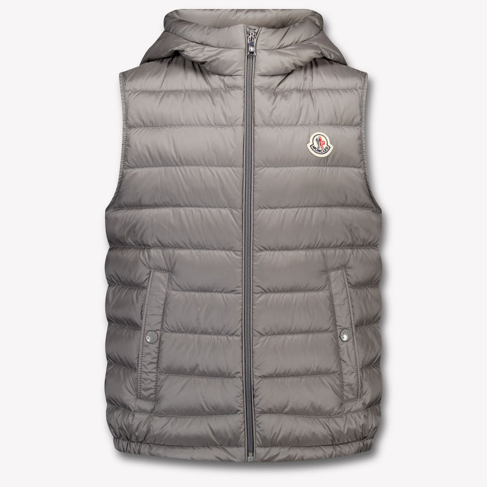 Moncler Uzay Kinder Jongens Bodywarmer In Grijs