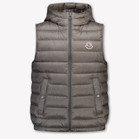 Moncler Uzay Kids Boys Bodywarmer In Gray