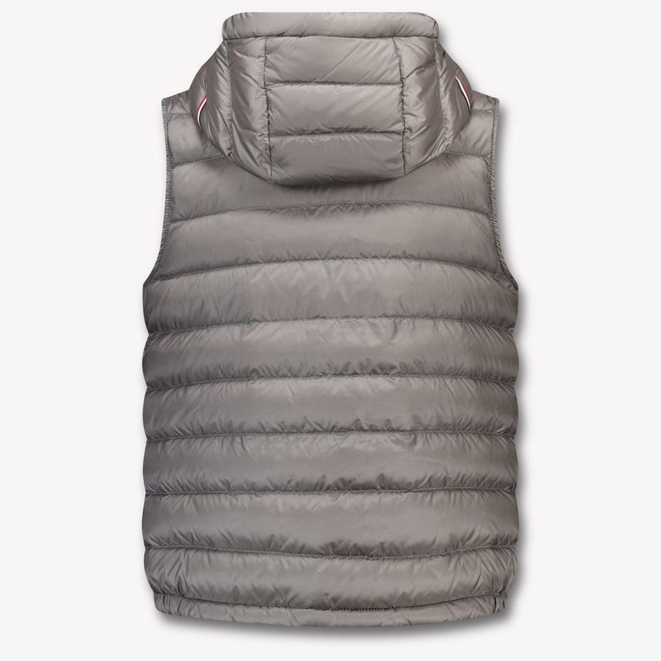 Moncler Uzay Kinder Jongens Bodywarmer In Grijs