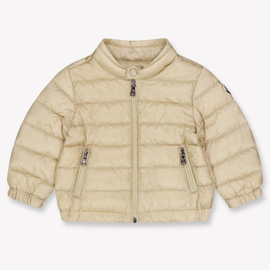 Moncler Acorus Baby Boys Mid-Season Jacket in Beige