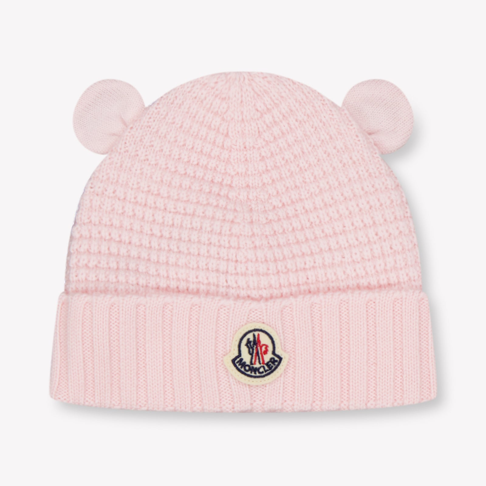 Moncler Baby Unisex Hat In Light Pink