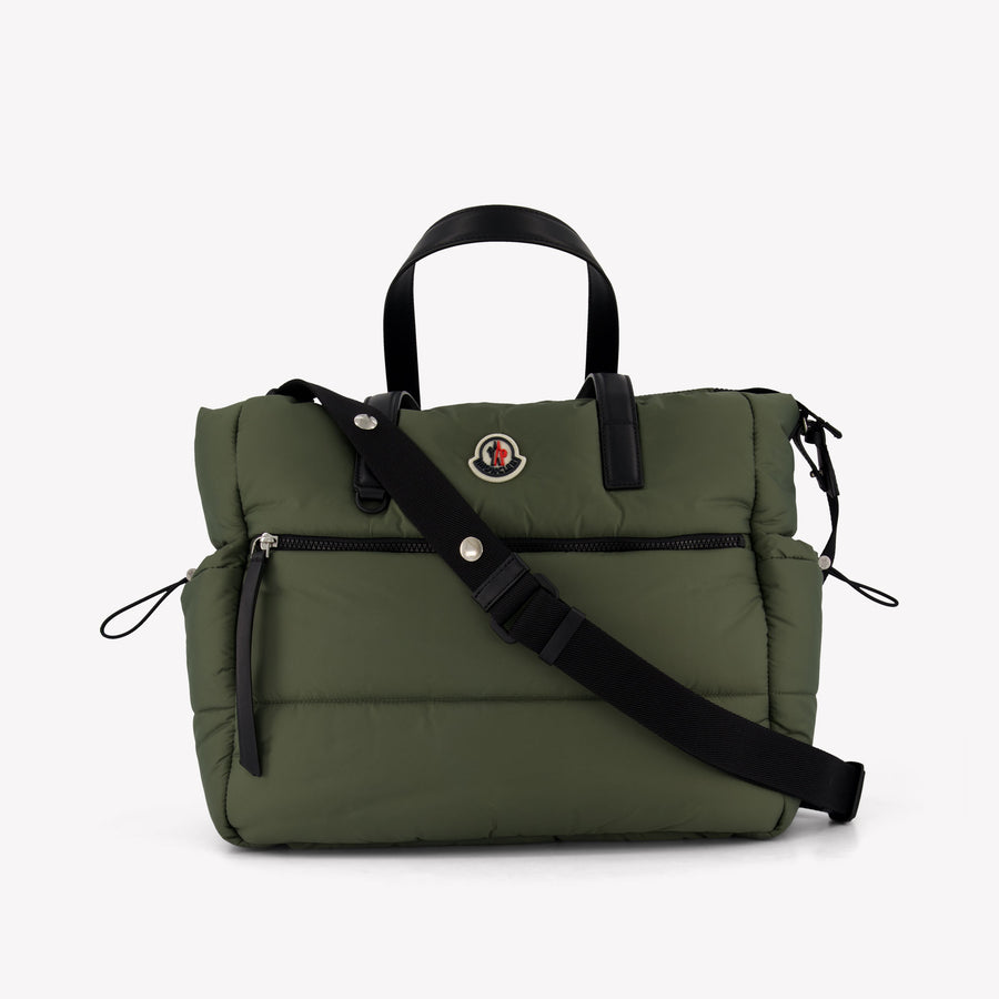 Moncler Baby Unisex Changing Bag in Army